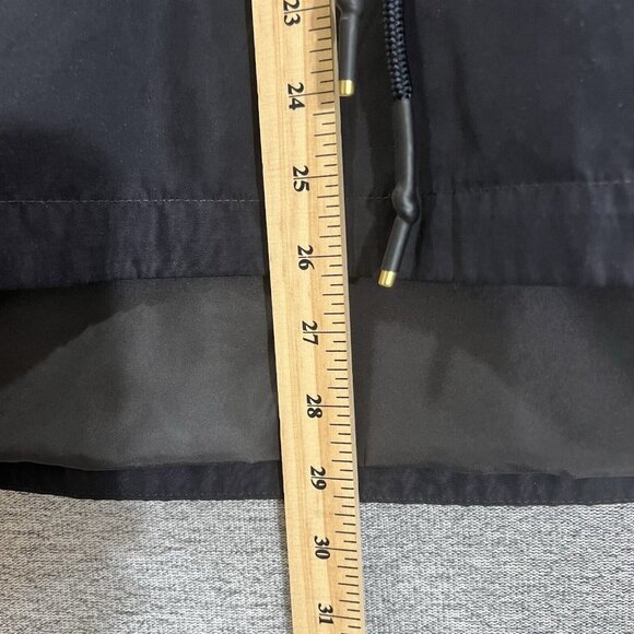 Superdry Quarter Snap Button Jacket Women Sz 10 Waist Drawstring Lined Black - Picture 12 of 14